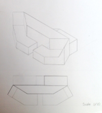 Axonometric and ortographic drawings